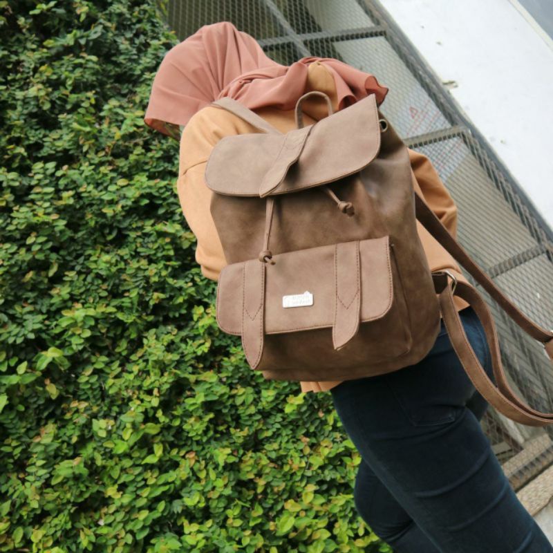 Tas Ransel Makayla Brown Rumah Warna