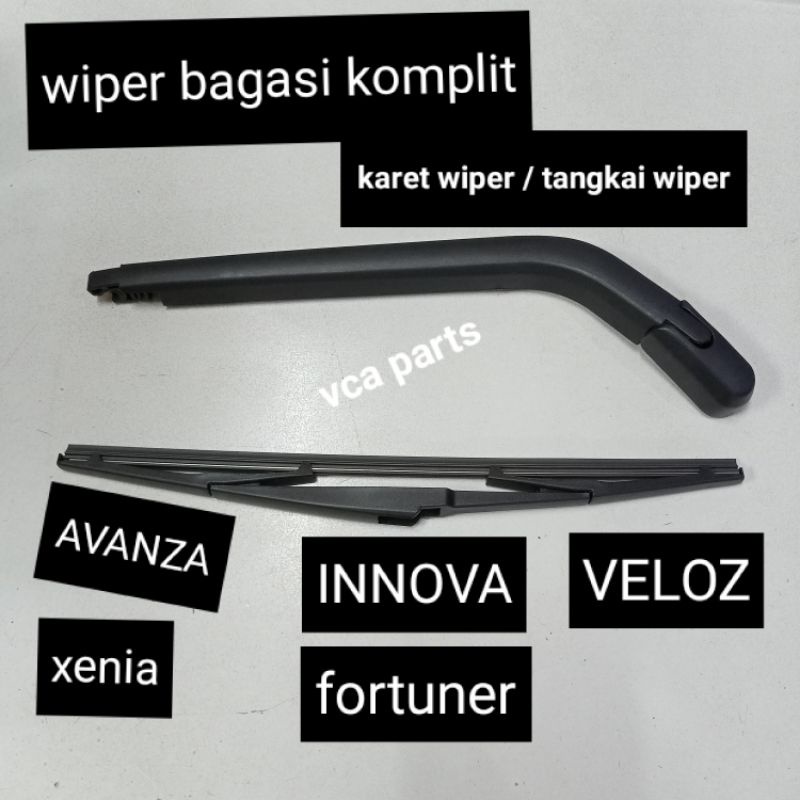 WIPER BLADE/WIPER BAGASI BELAKANG AVANZA/XENIA/INNOVA/FORTUNER.