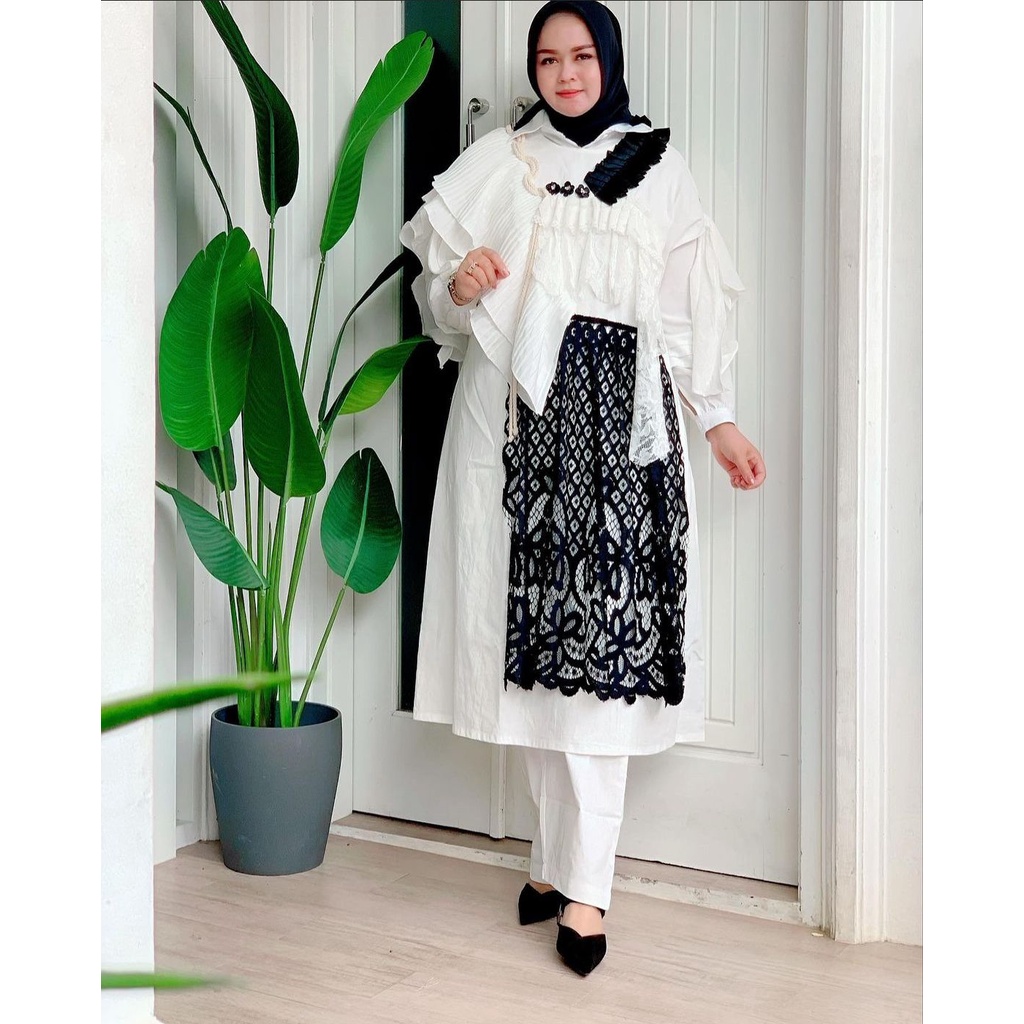 TUNIK @dfr.cloth  “AUDRENA OUTER TUNIK ” / TUNIK TERBARU DFR / TUNIK MUSLIMAH/RAYA TUNIK