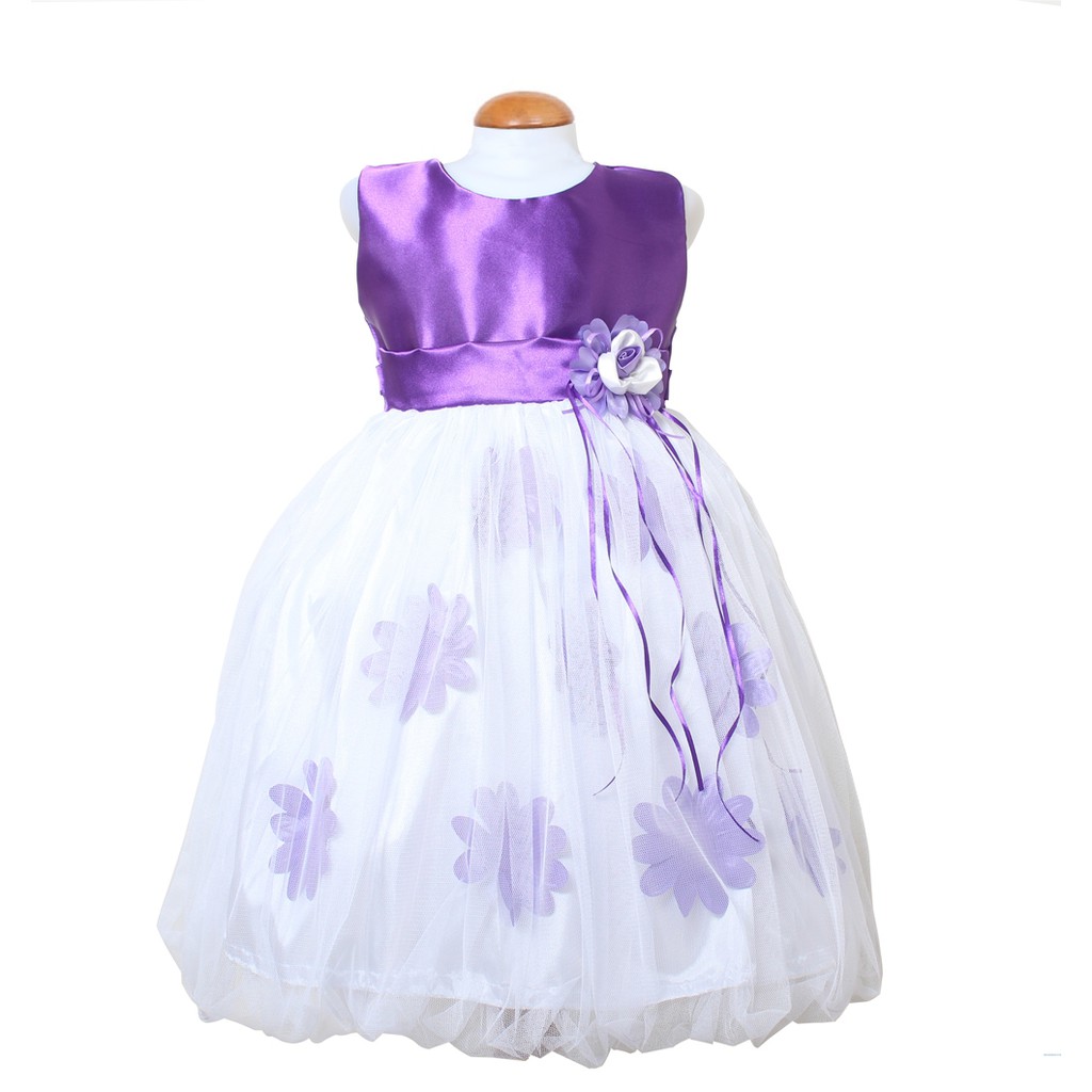 Dress kids anabel/terusan dress anak/gaun pesta anak perempuan lucu/dress bertingkat bunga brokat