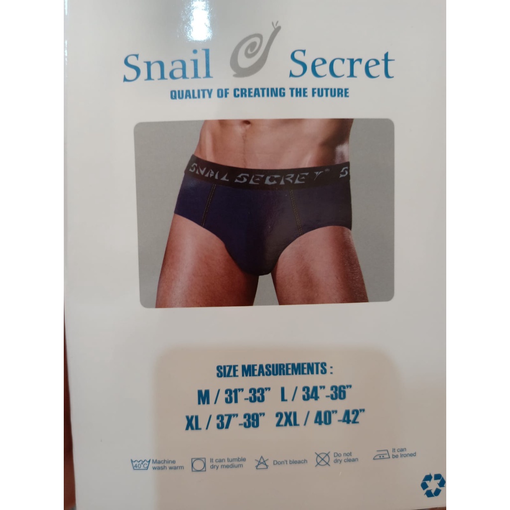 3 PCS CELANA DALAM PRIA / CD SNAIL SECRET