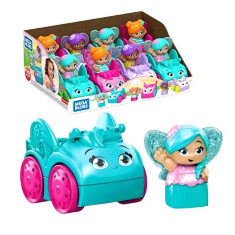 Fisher Price Mega Bloks Flower Fairies 6m+ /  Mainan Anak Beetle buggies  Megabloks Original Mobilan