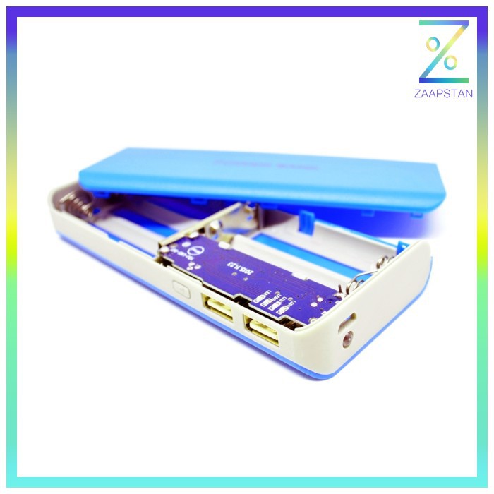 Case Power Bank untuk 5 PCS 18650 - C12 - Blue