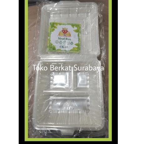 [PROMO MGT36] ECER BENTO PLASTIK MICROWAVE MIKA SEKAT 3 KOTAK NASI SEKAT MEAL BOX LUNCH BOX CATERING