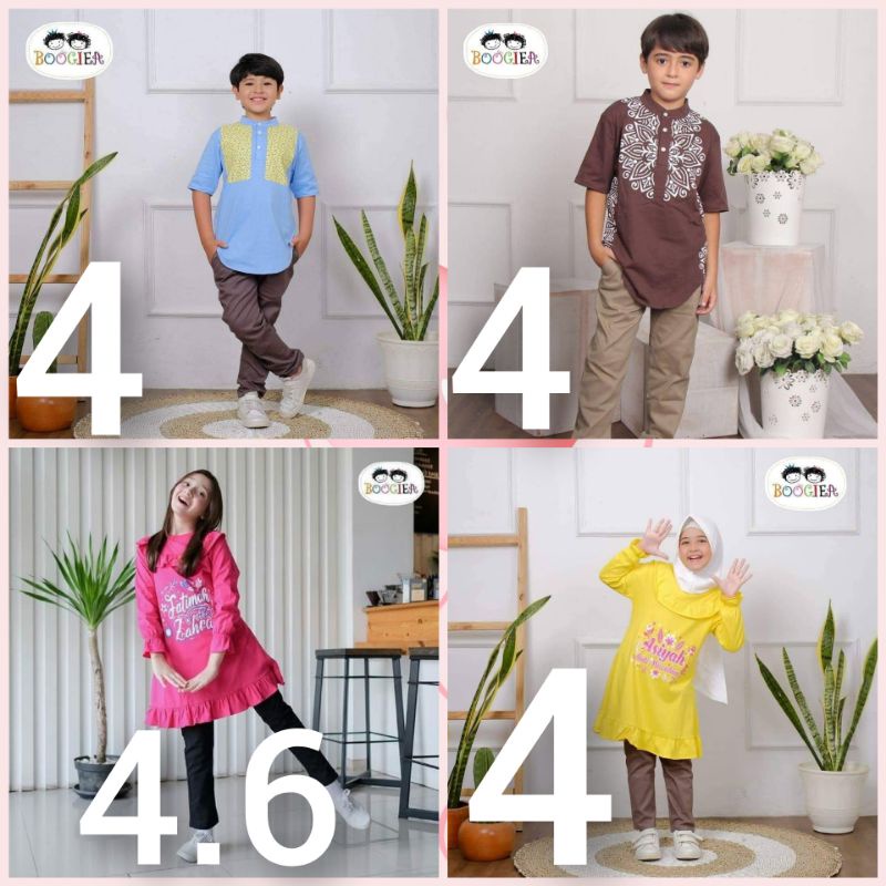READY setelan koko tunik anak boogiea kidswear/set boogiea ramadhan series/setelan koko tunik anak