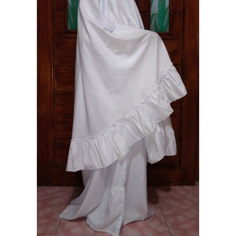 MUKENA POTONGAN POLOS PUTIH//MUKENA KHAS TASIKMALAYA//MUKENA TERBARU//MUKENA KEKINIAN