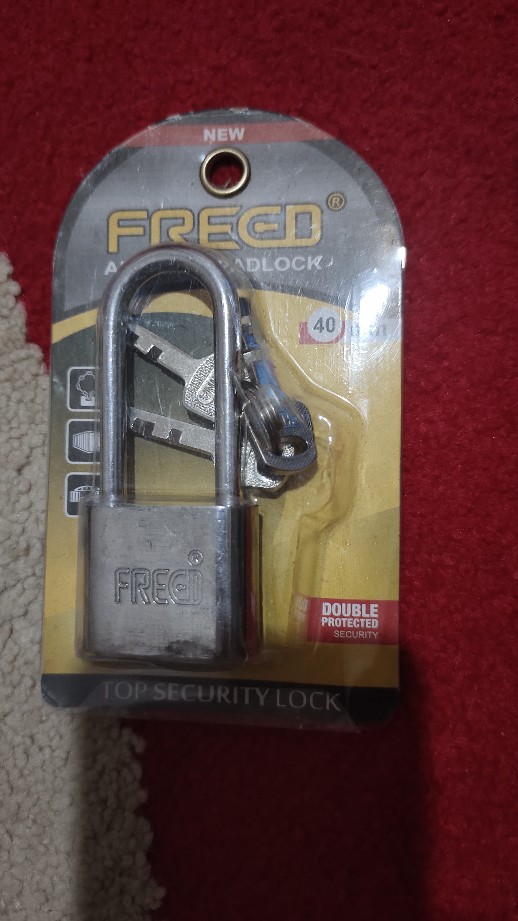 Gembok Freed 40mm Leher Panjang Asli Original Gembok Pintu- Gembok Grobak