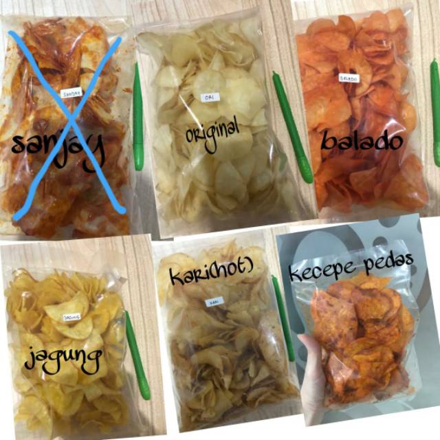 

Keripik ubi aneka rasa