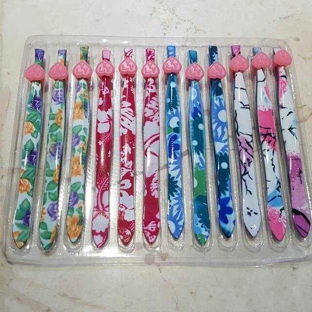 Pinset Pencabut Bulu Alis Motif Batik / Bunga (PER PCS)