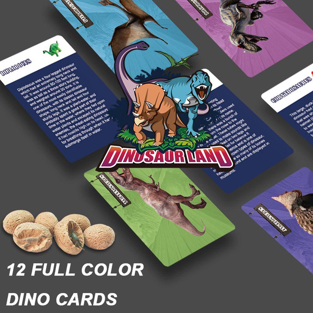 Lanfy Dinosaurus Menggali Telur Kit Novel 12 Pcs Hadiah Ulang Tahun Dino Telur DIY Model Majelis Alat Penggalian Dinosaurus Mainan Edukasi