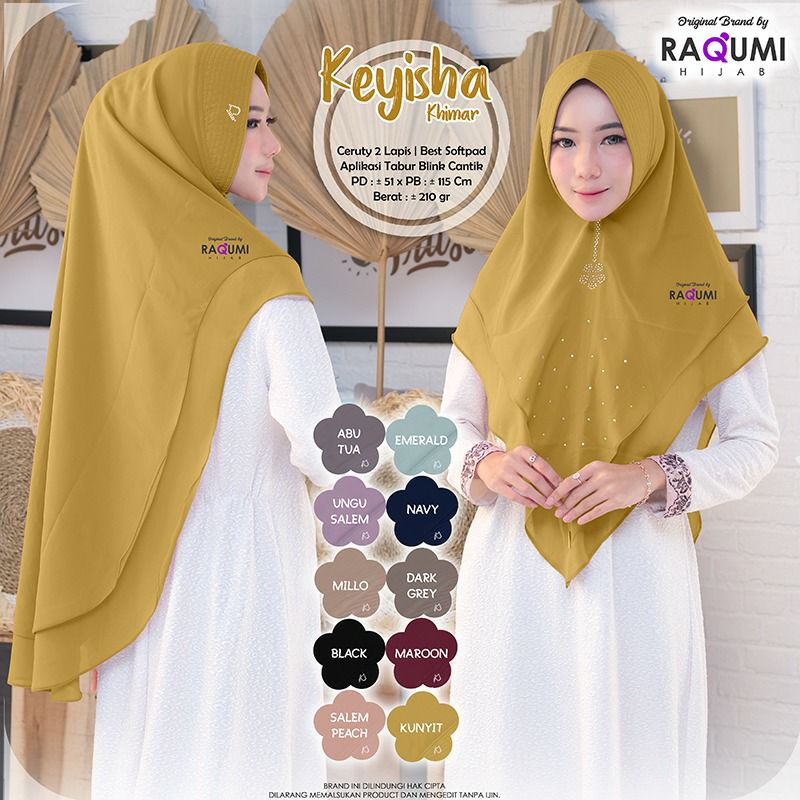 Jilbab Khimar Raqumi Keyisha Khimar