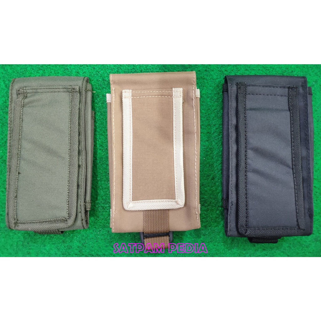 Tempat Handphone Kanvas Velcro - Sarung Handphone Kanvas Velcro