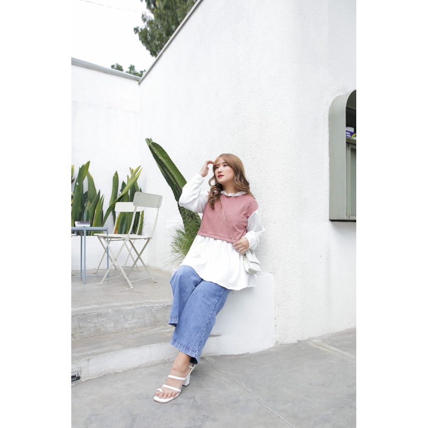 Ruby Top Knit | Set Blouse Premium