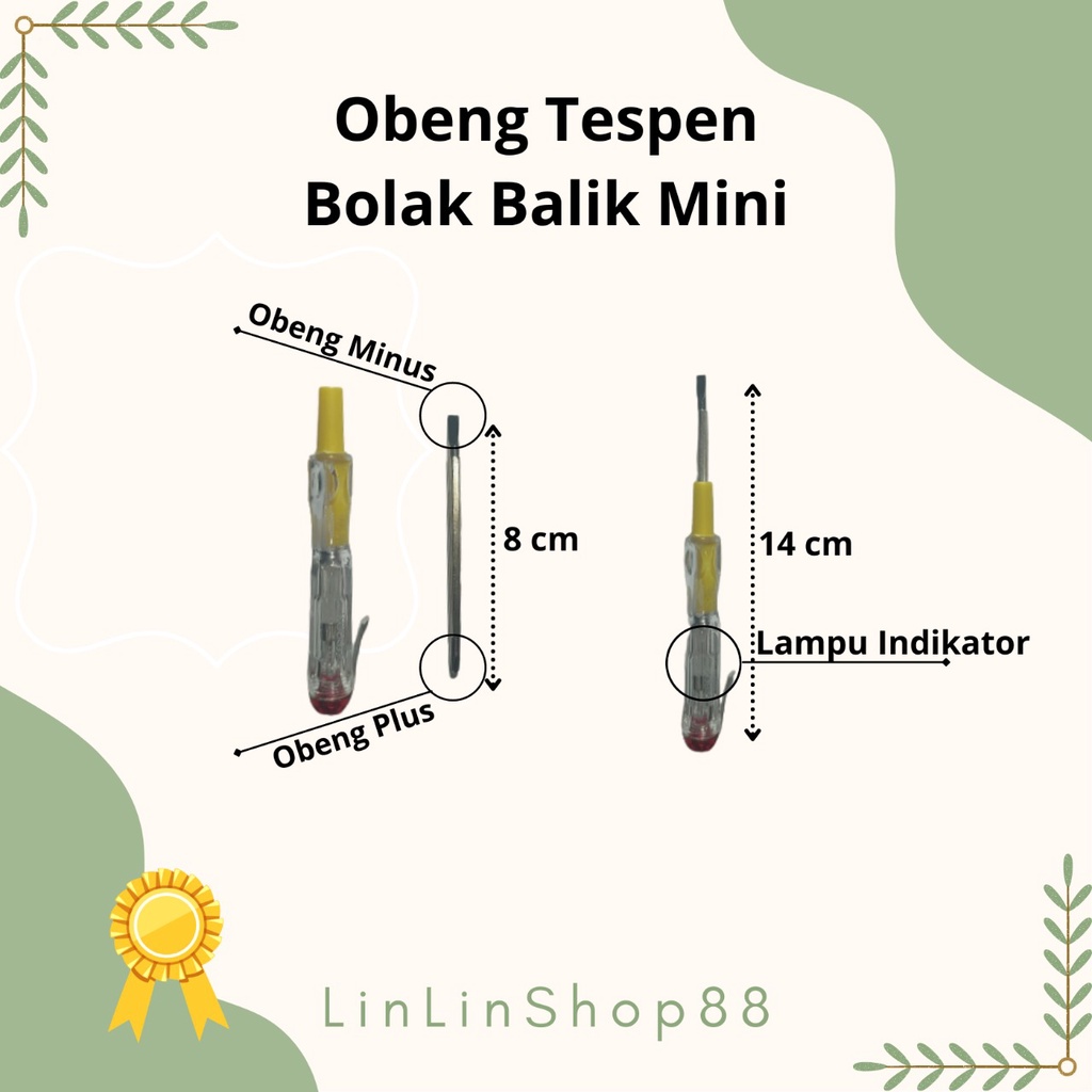 Obeng Tespen Bolak Balik Mini