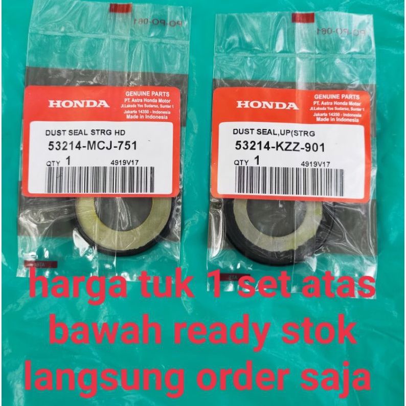 Seal Kones Komstir Atas  bawah CRF 150L Original DUST SEAL SIL DEBU SEAL KOMSTIR COMSTIR CRF 150 CRF150L CRF 150 L harga tuk atas dan bawah