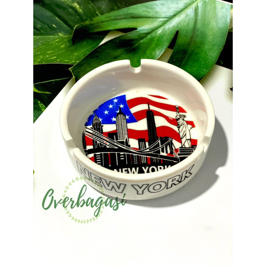 Asbak Amerika Usa / Souvenir Asbak Amerika Import