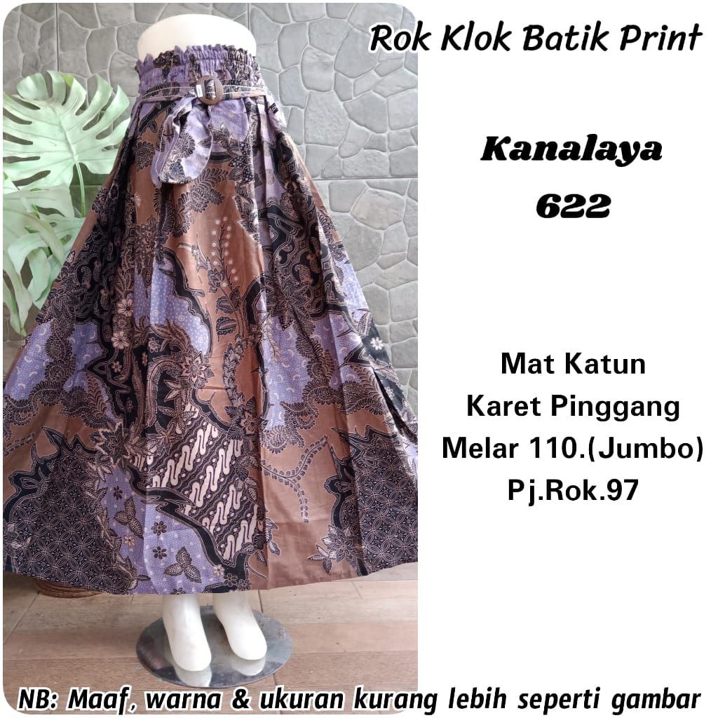 (Dijamin RealPict) Rok Batik original Pekalongan garansi harga termurah Rok Klok Modern By BellaQ-Kanalaya 622