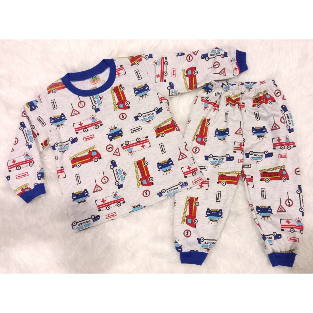 SETELAN PIYAMA / BAJU TIDUR ANAK KAKUGO" POLICE"