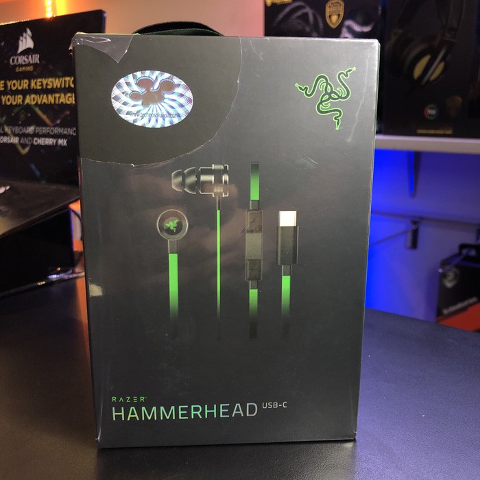 Razer Hammerhead Usb C In Ear Gaming Headset Limited Berkualitas Murah Bagus Ori Mantap Shopee Indonesia