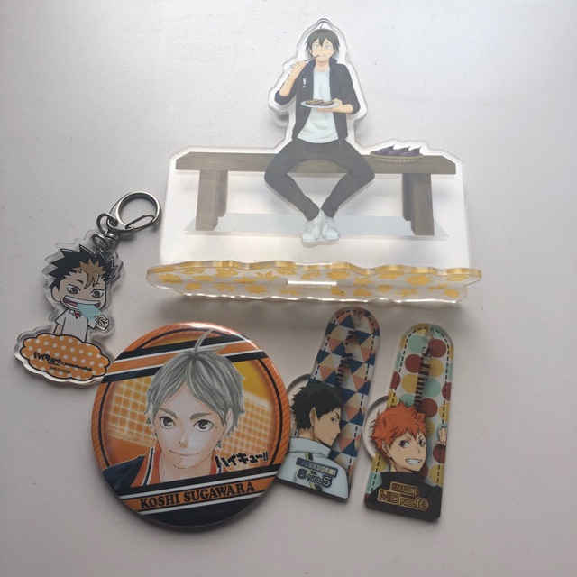 HAIKYUU HAIKYU CAN BADGE STANDEE KEYRING SUGAWARA AKAASHI HINATA YAMAGUCHI NISHINOYA