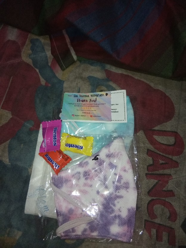 [buy 1 Get 1] Masker Tie Dye Hijab / Non Hijab 2ply Masker Earloop (bisa Pilih Warna)