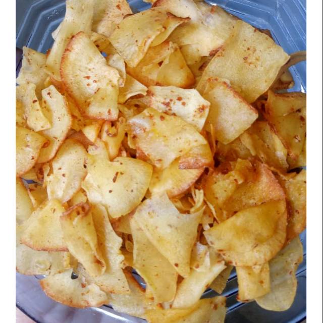 

Keripik singkong pinoh 1kg rasa bawang asin