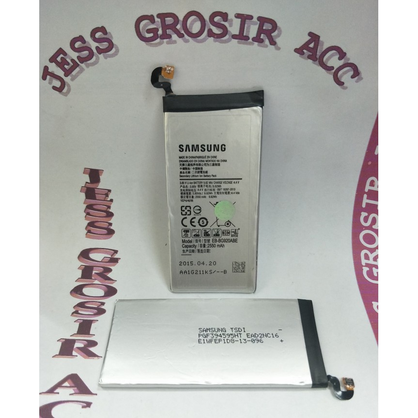 Baterai Battery Original SAMSUNG GALAXY S6 / G920 ( EB-BG920ABE ) - Putih