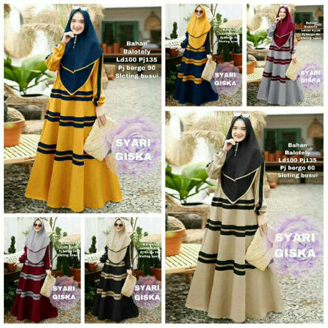 Maxi Maxy Dress Gamis Syari Busui Balotelli Giska