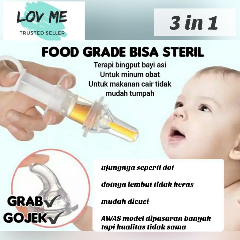 lov me❤ wiilo Pipet Obat Alat bantu minum obat bayi dan anak - terapi asi bingung puting