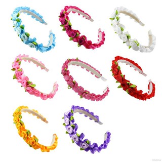 Bandana Pita  Bunga Mawar Warna Warni untuk Aksesoris 