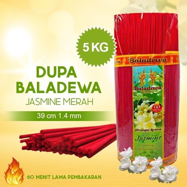 Dupa/ Hio Wangi Harum Baladewa 39 cm 5 Kg 1.4 mm Jasmine merah