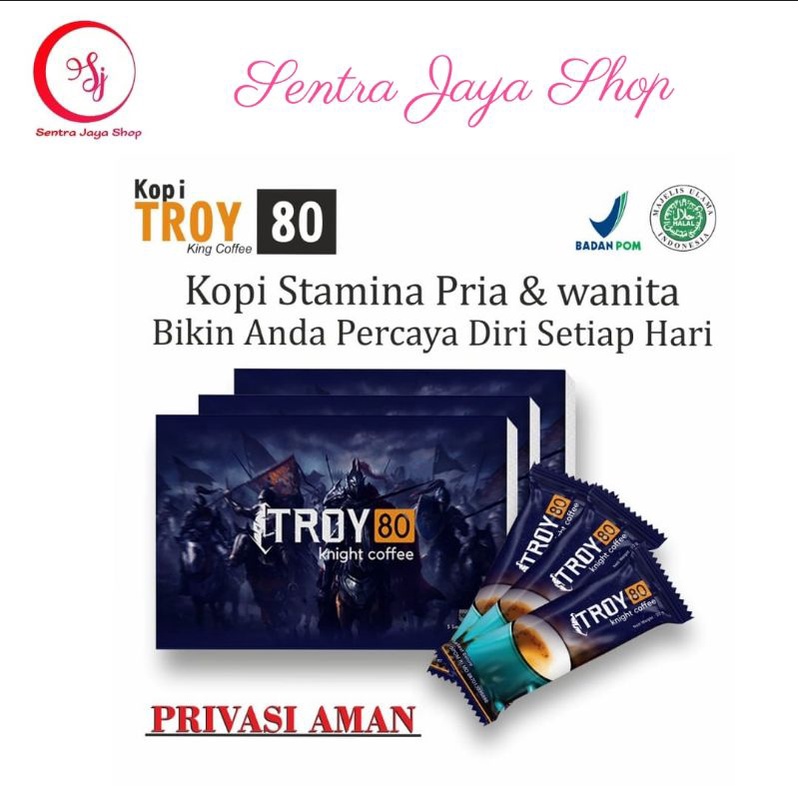

BPOM Kopi Troy 80 per box Kopi Vitalitas Penambah Stamina Pria Wanita Dewasa