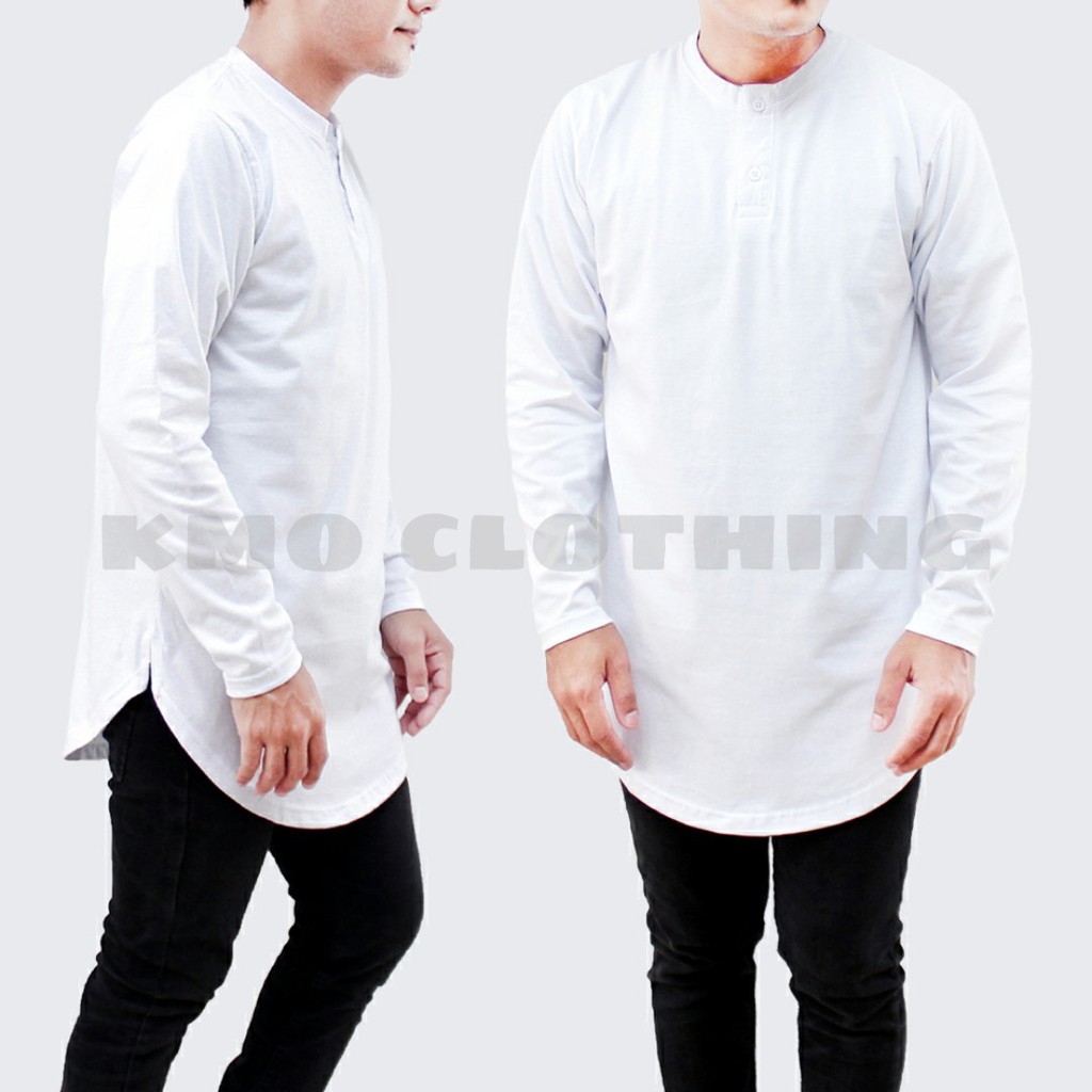 BEST SELLER GPB KAOS KURTA PRIA LENGAN PANJANG / BAJU KOKO KURTA PRIA LENGAN PANJANG / KAOS LONGLINE