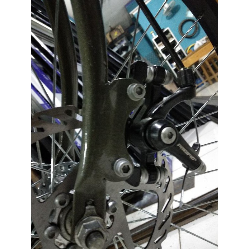 Sepasang Dudukan Kaliper Cakram Sepeda Federal/MTB/Sepeda Lipat/BMX