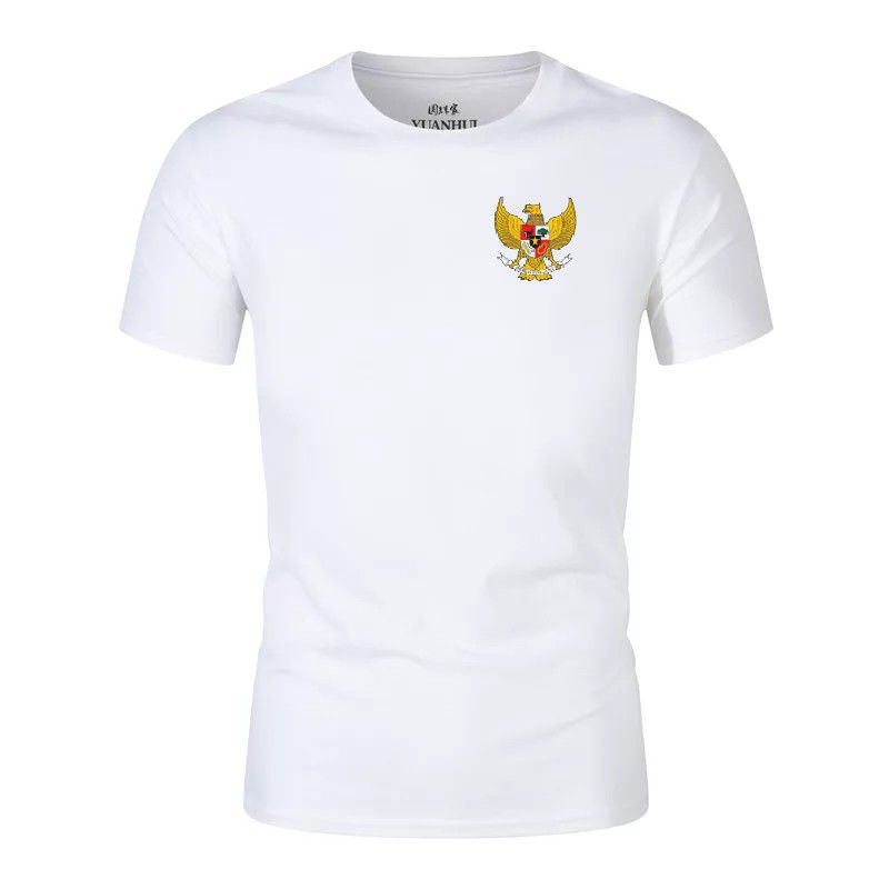 Kaos Pria Distro Garuda Pancasila Lengan Pendek Baju Oblong Pakaian Lelaki Dewasa Damn I love Indonesia Cod