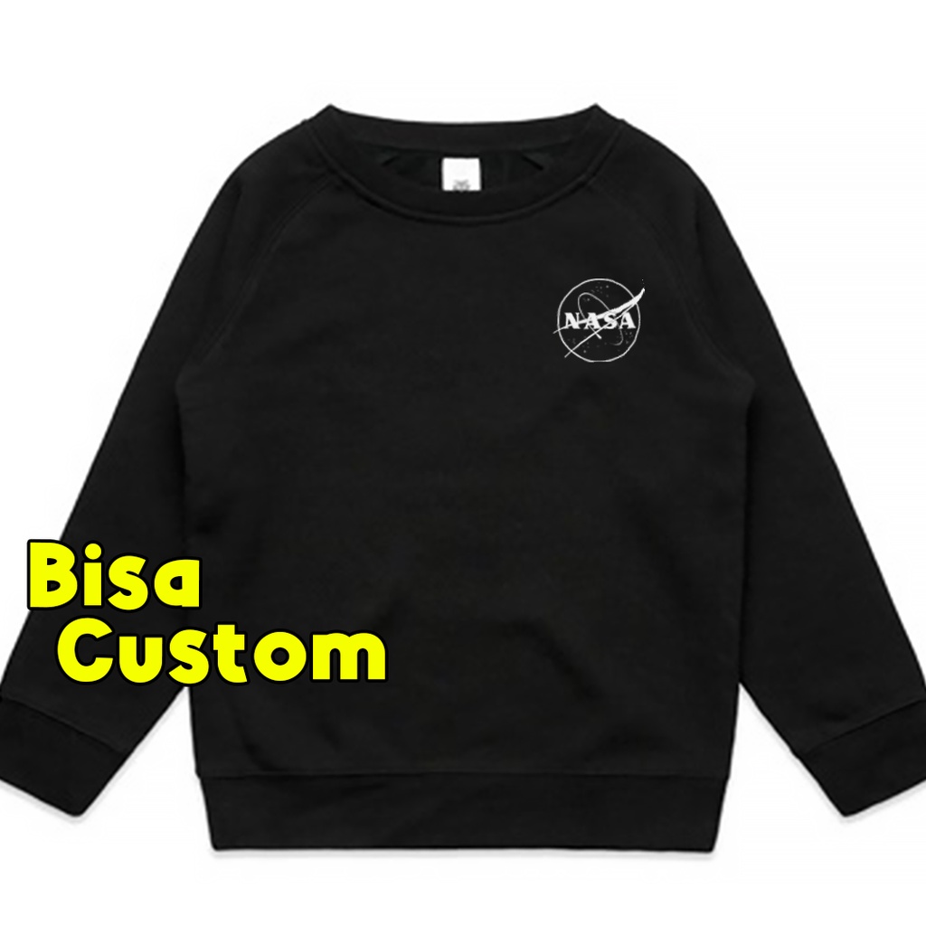 Sweater Anak Nasa Crewneck Streetstyle Hoody Anak Laki laki Hudi Perempuan Sweter Anak Custom Switer
