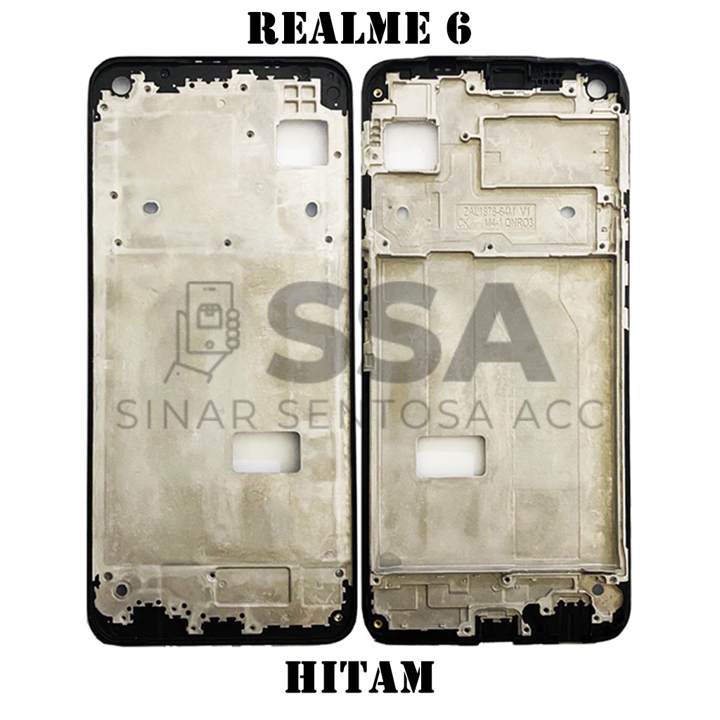 Tulang Tengah Middle Frame LCD Realme 6 Original 100% Tulang Casing Bezel Bezzel Bazel Handphone HP Ori Original Awet Murah Realme6