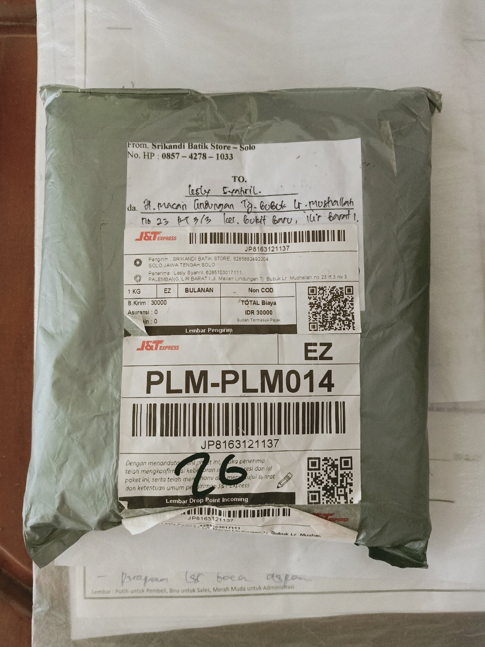 Kaftan Batik Asimetris Katun Paris Ori Batik Solo Dress By Khayra