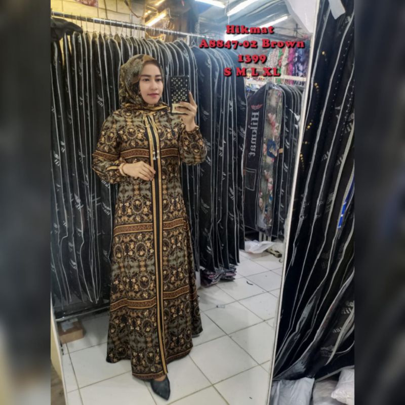 New Abaya Hikmat Batik