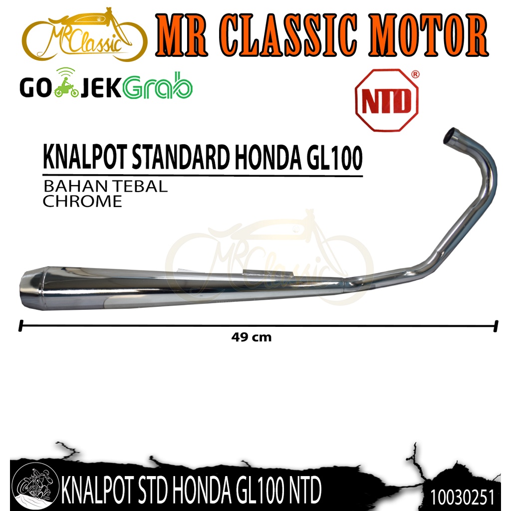 Knalpot Standard Honda GL100 NTD