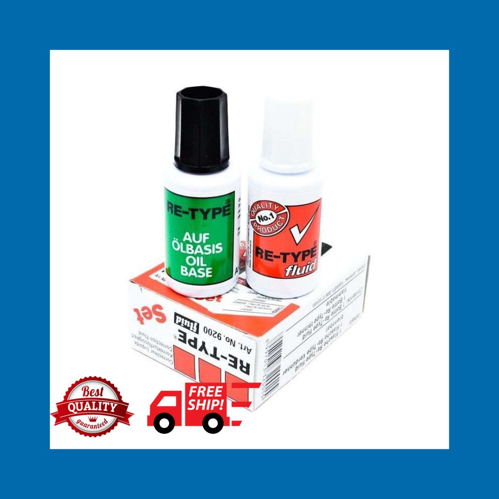 

Tip-ex Retype Set 9200 Correction Fluid Pen Re-type