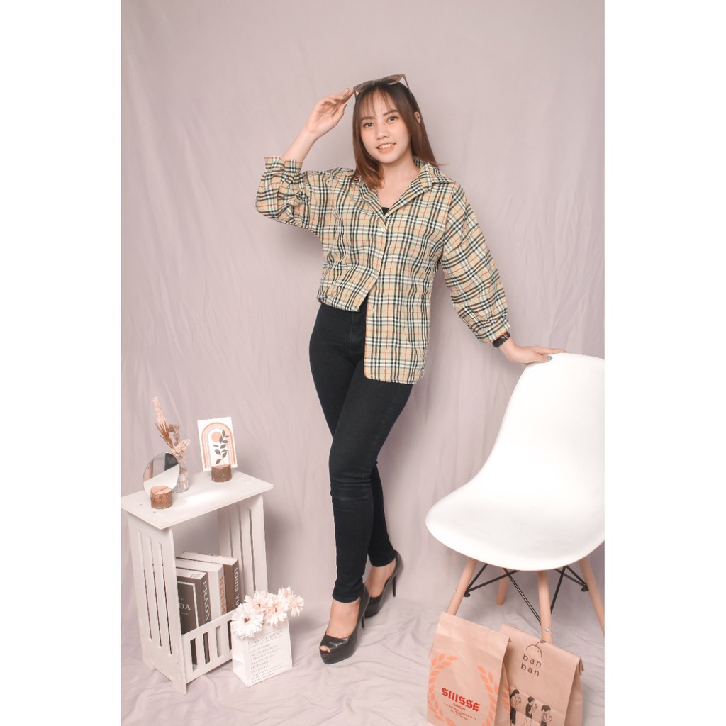 RX Fashion - Kemeja Guilen Oversize Shirt // Oslin Oversize -R1-BB-KTK KECIL-COKSU