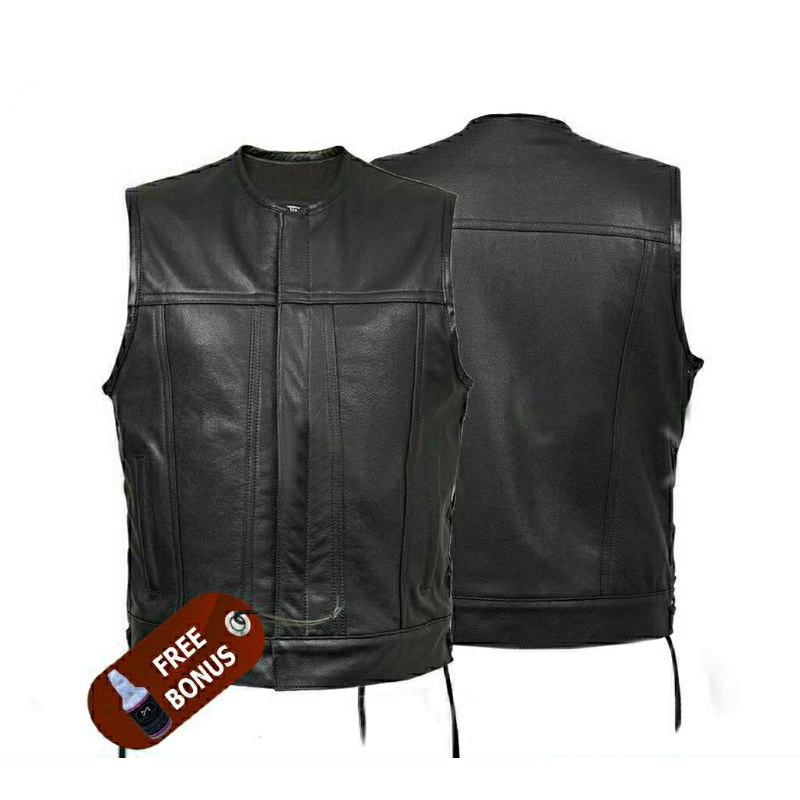 ROMPI KULIT VEST KULIT SINTETIS STYLE BIKERS ROMPI KULIT MF.VEST.06