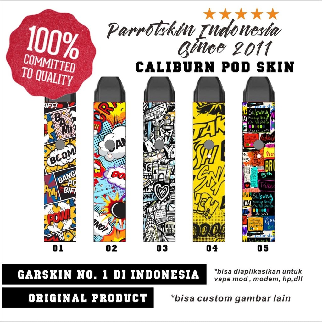 Garskin Skin Caliburn pod comic Edition warp sticker