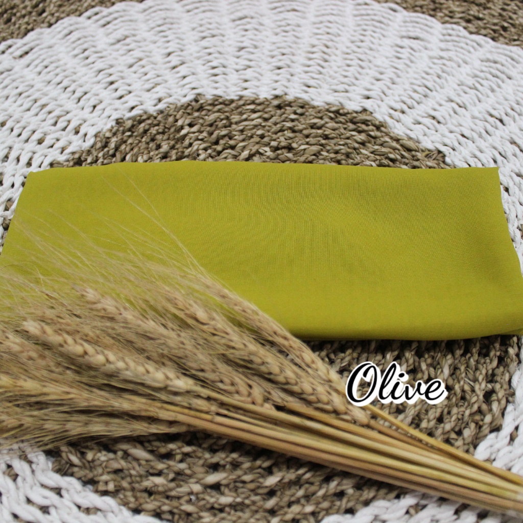 Selendang Sifon Hycon / Senteng 2.4m/ Selendang Bali / Senteng-Olive