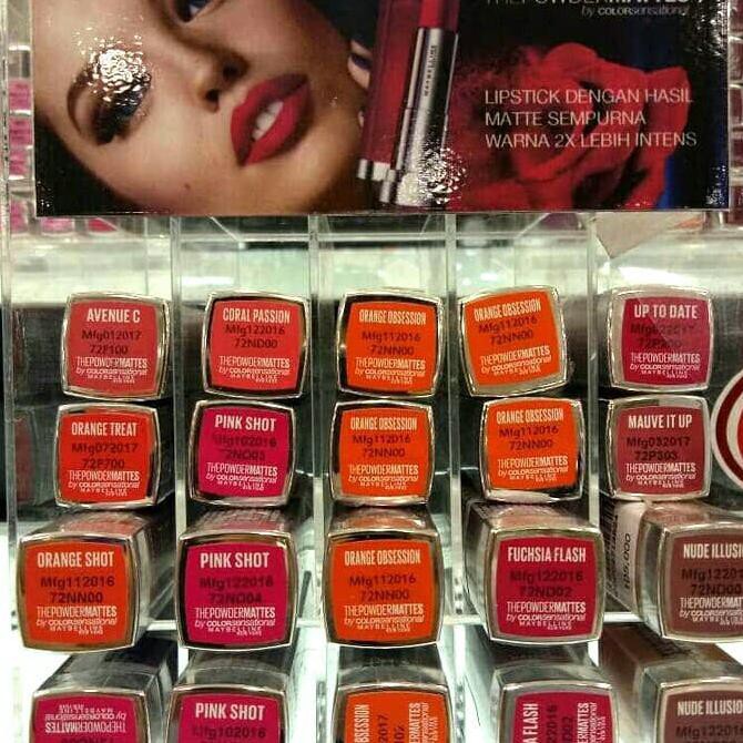 The Powder Mattes Maybelline Lipstik ORI