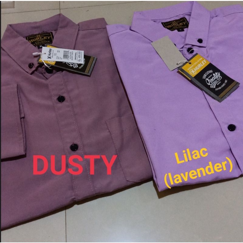 Kemeja polos pria hijau botol/Kemeja polos lengan panjang