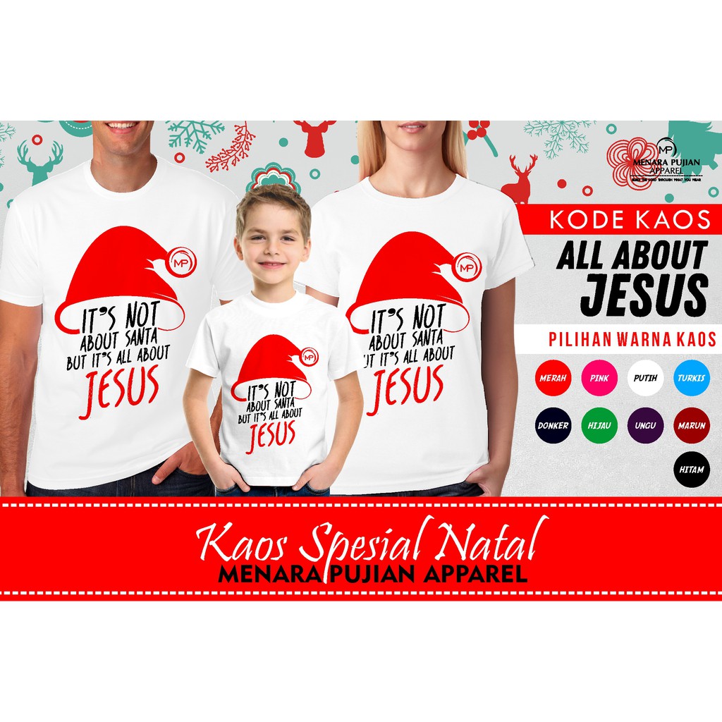 PROMO Kaos Anak Natal Baju Anak Christmas Edition 13 Motif