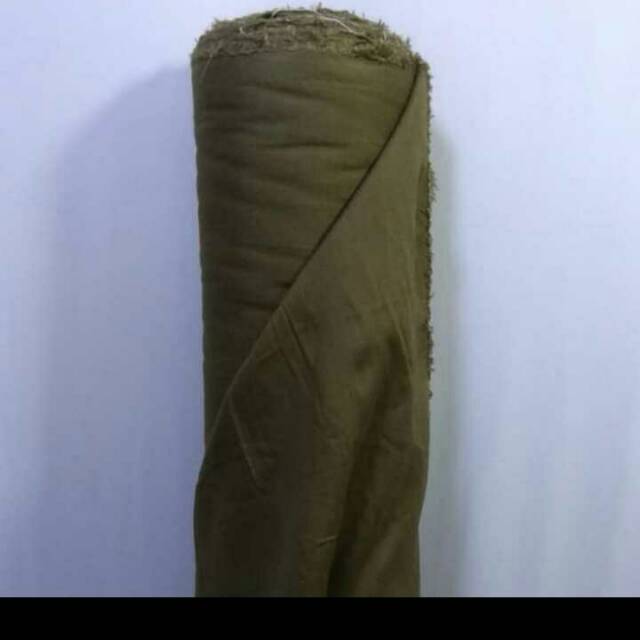 Kain katun Rayon hijau army,lebar 1,5m