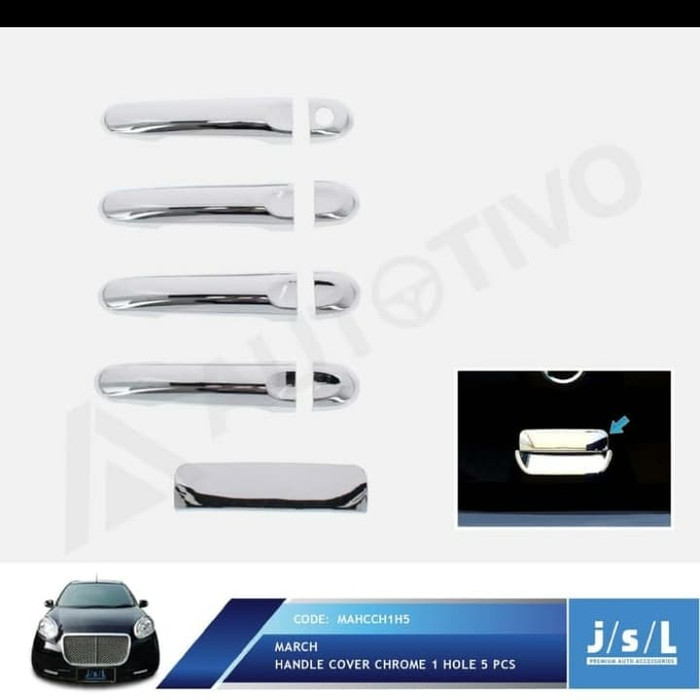 Handle Cover Nissan March Chrome 1 Hole / Aksesoris Eksterios March